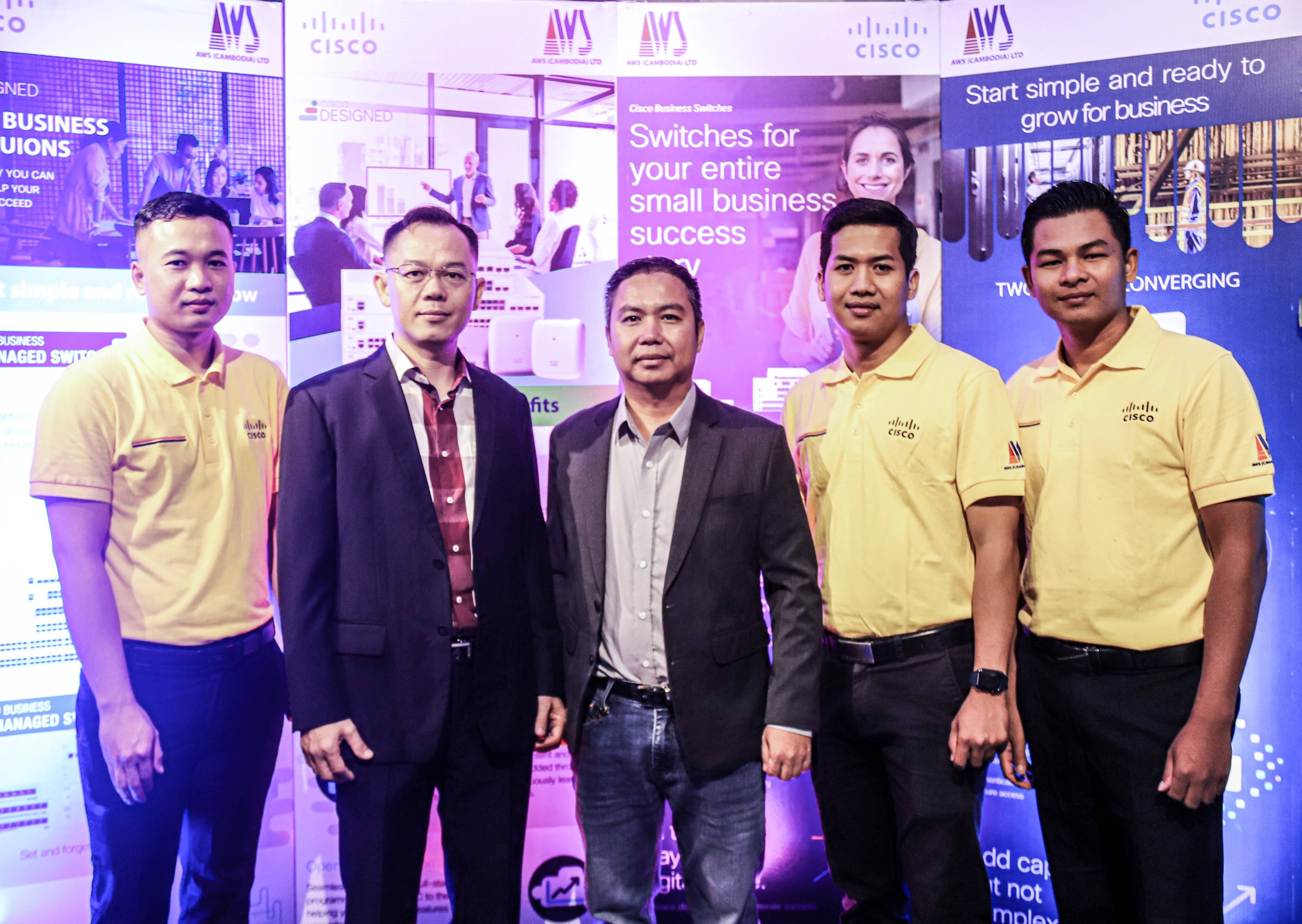 ក្រុមហ៊ុន AWS CAMBODIA LTD សហការជាមួយក្រុមហ៊ុន Cisco បានរៀបចំនូវកម្មវិធី “Cisco Design For Business”